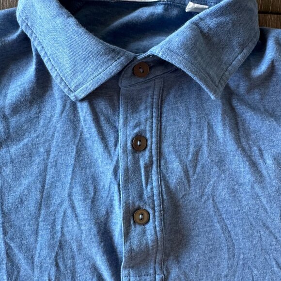 Tasc Performance men's Everywear heathered blue sustainable materials sz Medium - Picture 5 of 11